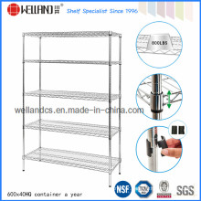 Chrome Double-Face Wire Mesh Display Metal Rack (HD481872A5C)